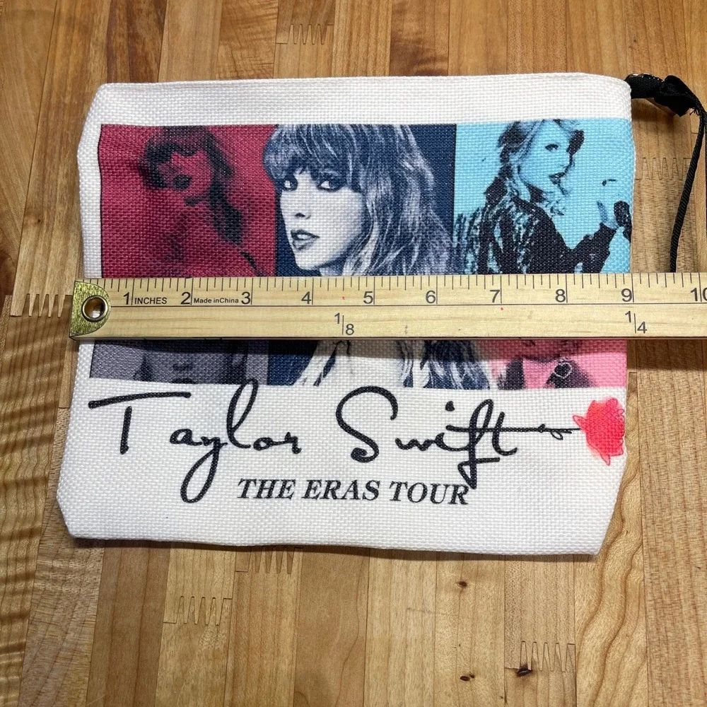 Taylor Swift The‎ Eras Tour Cosmetic Bag Pouch Wristlet Multi Image Collage